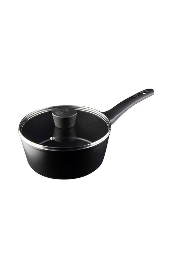 Masterchef Non-Stick Sauce Pan With Lid 18cm Black 1