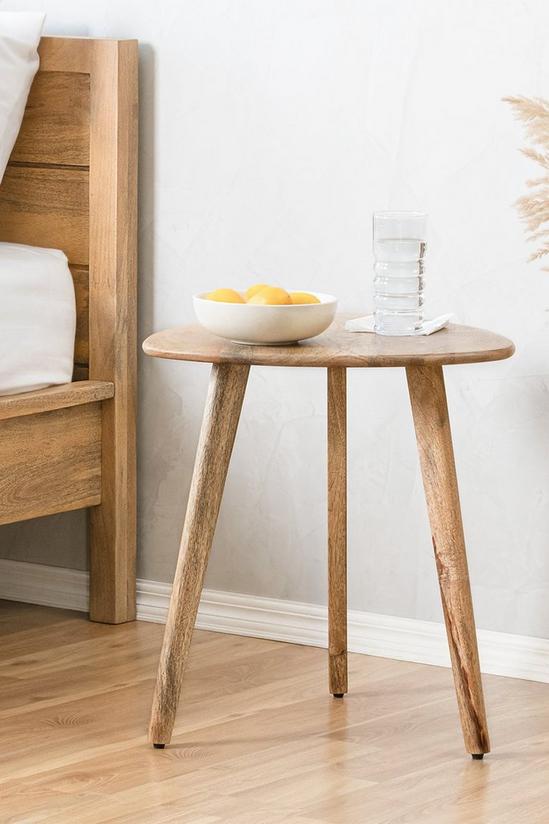 MH London 'Armstrong' Side Table Solid Mango Wood 1
