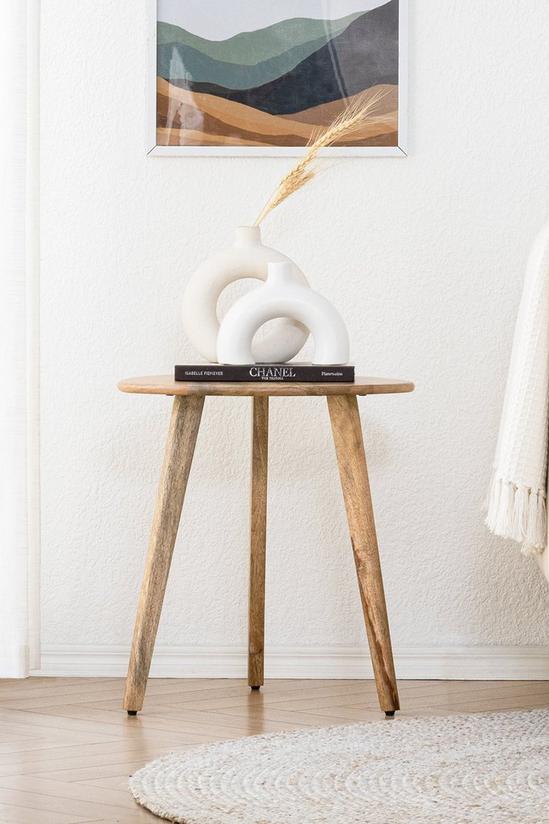 MH London 'Armstrong' Side Table Solid Mango Wood 3