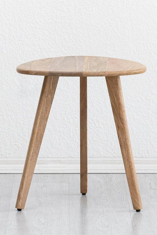 MH London 'Armstrong' Side Table Solid Mango Wood 4