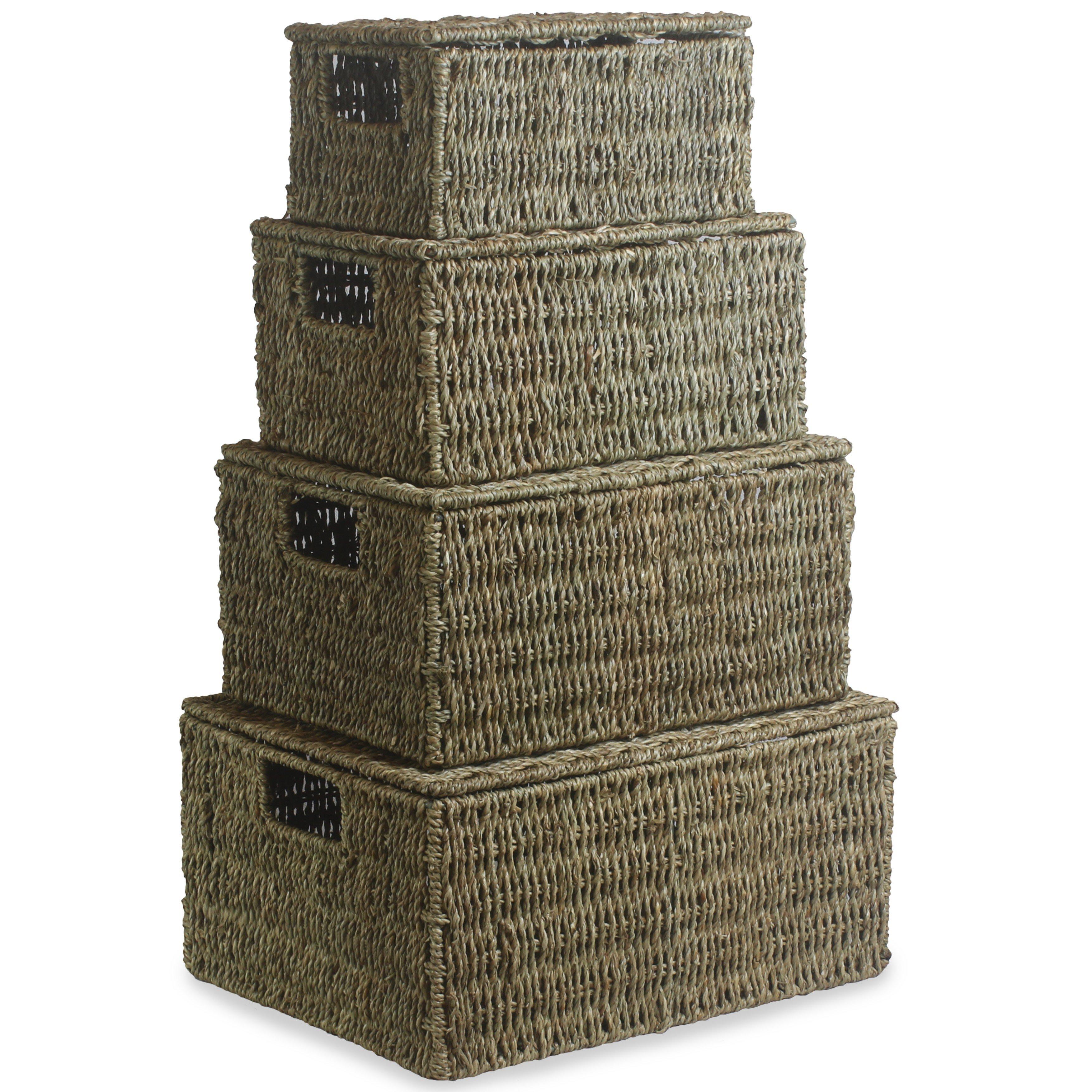Seagrass Set or 4 Seagrass Storage Baskets