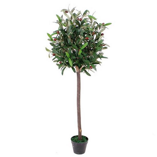 Leaf 120cm Artificial Olive Bay Style Topiary Fruit Tree 1