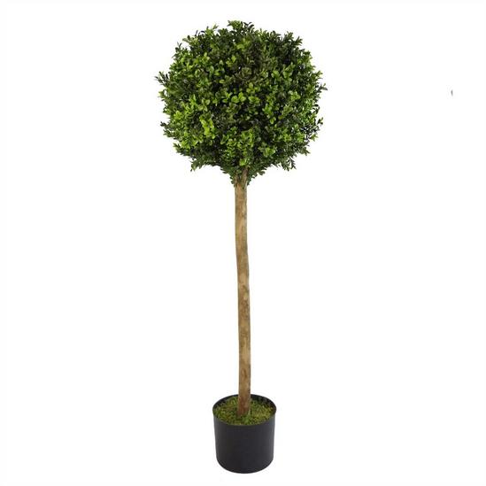 Leaf 120cm (4ft) Artificial Boxwood Buxus Ball Topiary Tree 1