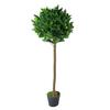 Leaf 120cm Leaf Design UK Artificial Realistic Bay Laurel Topiary Ball Tree thumbnail 1