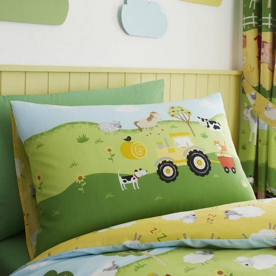 Happy Linen Company Kids Farm Animals Counting Sheep Reversible Duvet Cover Bedding Set 3