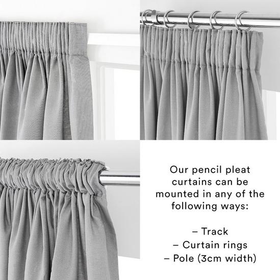 Happy Linen Company Dinky Dinosaurs Fully Lined Thermal Blackout Pencil Pleat Curtain Set 2