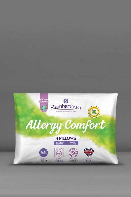 Slumberdown 4 Pack Allergy Comfort Medium Support Pillows 1