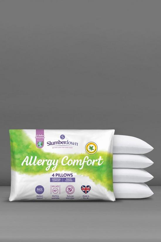 Slumberdown 4 Pack Allergy Comfort Medium Support Pillows 2