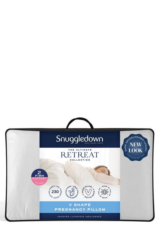 Snuggledown 2 Pack Retreat V Shape Firm Support Pregnancy Pillow 1
