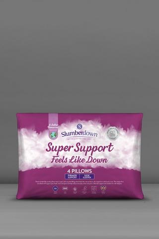 Product 4 Pack Feels Like Down Super Support Side Sleeper Firm Pillows White