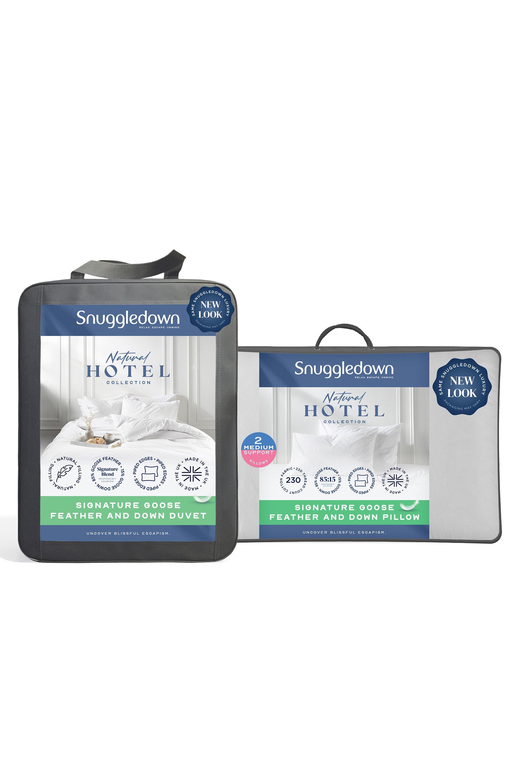 Hotel Goose Feather & Down 13.5 Tog (4.5+9 tog) Duvet With 2 Pillows