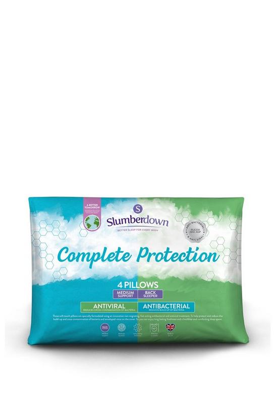 Slumberdown 4 Pack Complete Protection Anti Viral Medium Support Pillows 1
