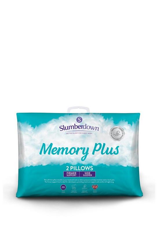 Slumberdown 2 Pack Memory Foam Plus Firm Support Pillows 1