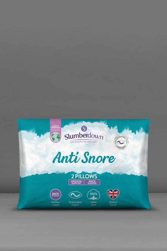 Slumberdown 2 Pack Anti Snore Medium Support Pillows 1