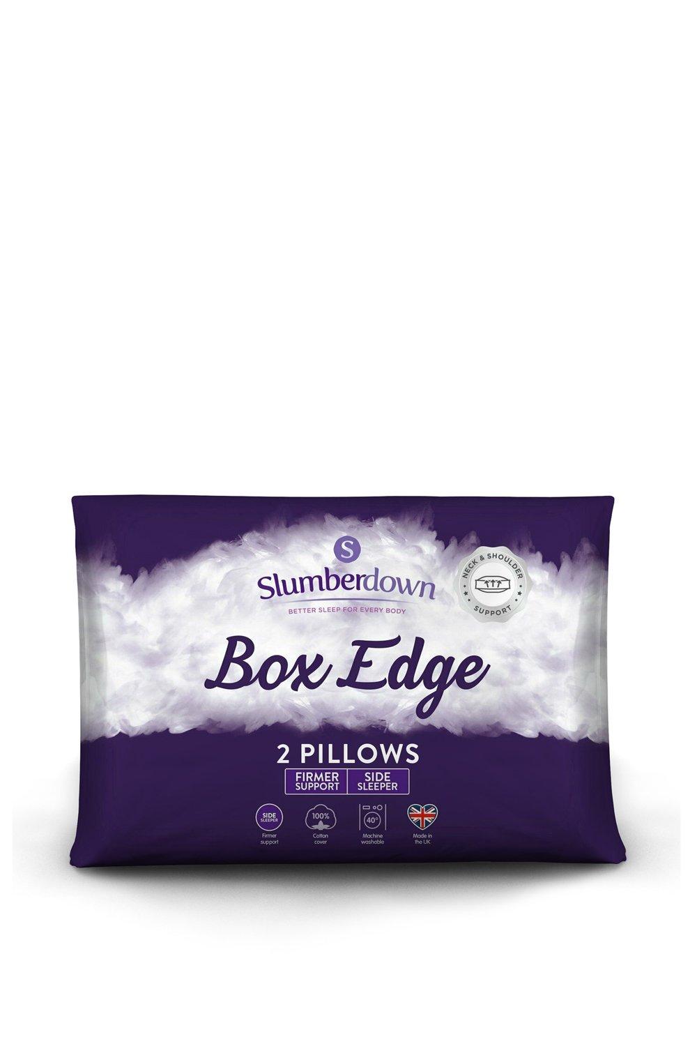 2 Pack Box Edge Firm Support Pillows