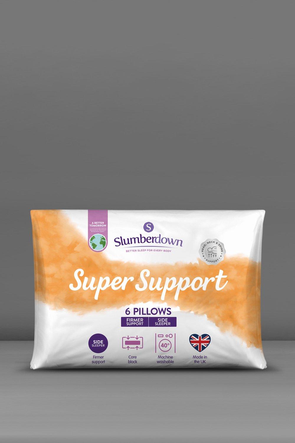 6 Pack Super Support Firm Support Pillows