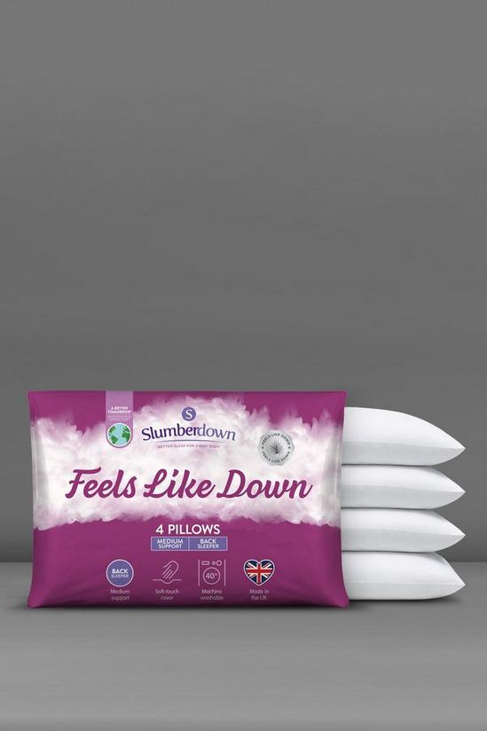 Slumberdown 4 Pack Feels Like Down Medium Support Pillows 2