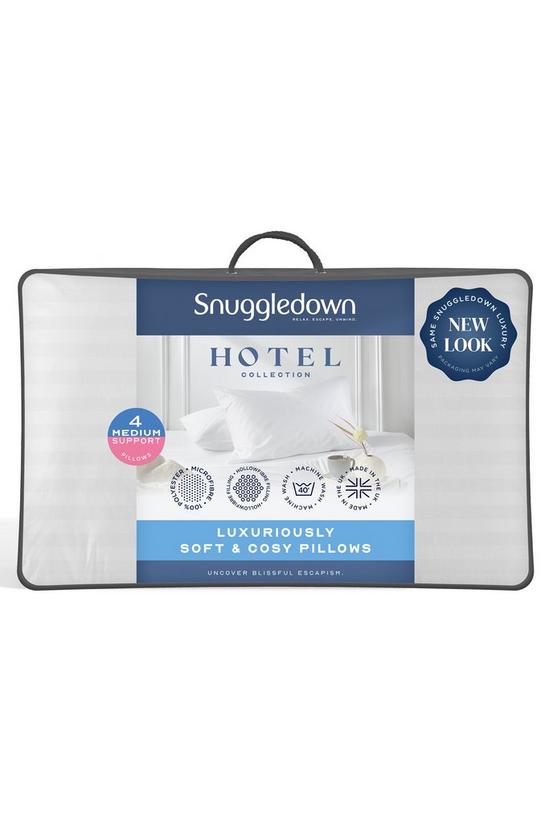 Snuggledown 4 Pack Hotel Luxurious Soft & Cosy Medium Support Pillow 1