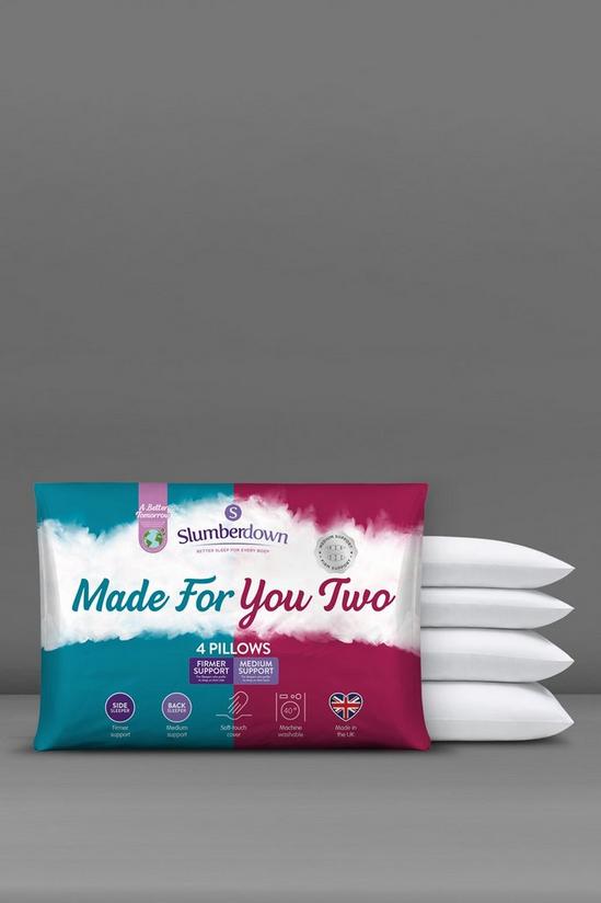 Slumberdown 4 Pack Made For You Two Medium & Firm Support Pillows 2