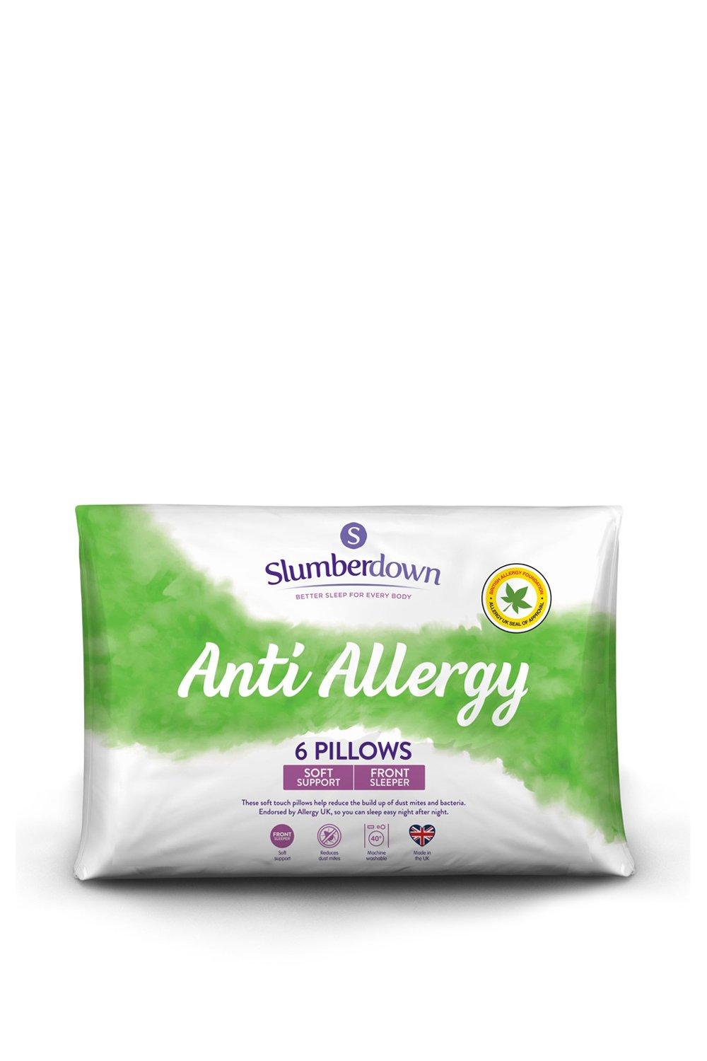6 Pack Anti Allergy Soft Support Pillows