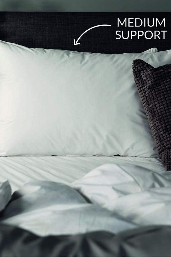 Snuggledown 2 Pack Pure Cotton Hotel Luxury Medium Support Pillows 3