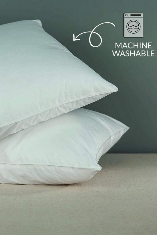 Snuggledown 2 Pack Pure Cotton Hotel Luxury Medium Support Pillows 5