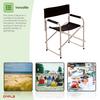 Oypla Folding Lightweight Outdoor Portable Directors Camping Chair thumbnail 4