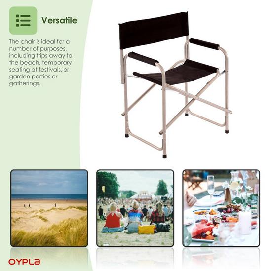 Oypla Folding Lightweight Outdoor Portable Directors Camping Chair 4