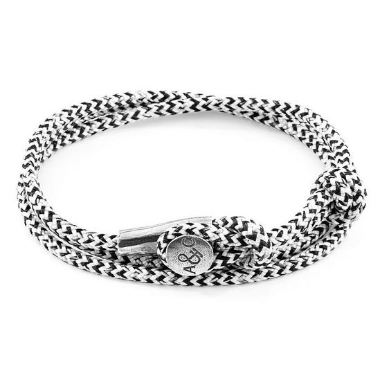 ANCHOR & CREW Dundee Silver and Rope Bracelet 1