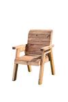 Samuel Alexander Charles Taylor Hand Made Traditional Chunky Rustic Wooden Garden Chair Furniture Flat Packed thumbnail 1