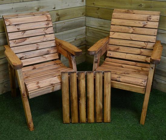Samuel Alexander Charles Taylor Hand Made 2 Seater Chunky Rustic Wooden Garden Furniture Companion / Love Seat 3