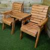 Samuel Alexander Charles Taylor Hand Made 2 Seater Chunky Rustic Wooden Garden Furniture Companion / Love Seat thumbnail 5