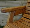 Samuel Alexander Charles Taylor Hand Made 2 Seater Chunky Rustic Wooden Garden Furniture Companion / Love Seat thumbnail 6