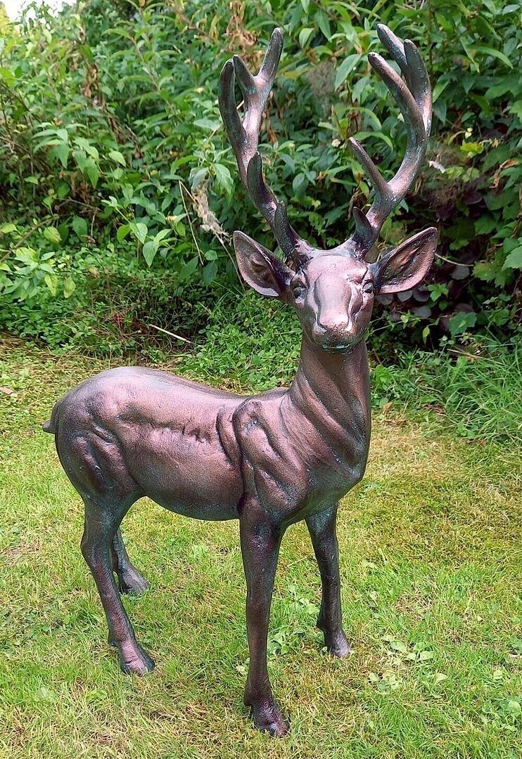 Standing Stag Buck Ornament Cast From Aluminium