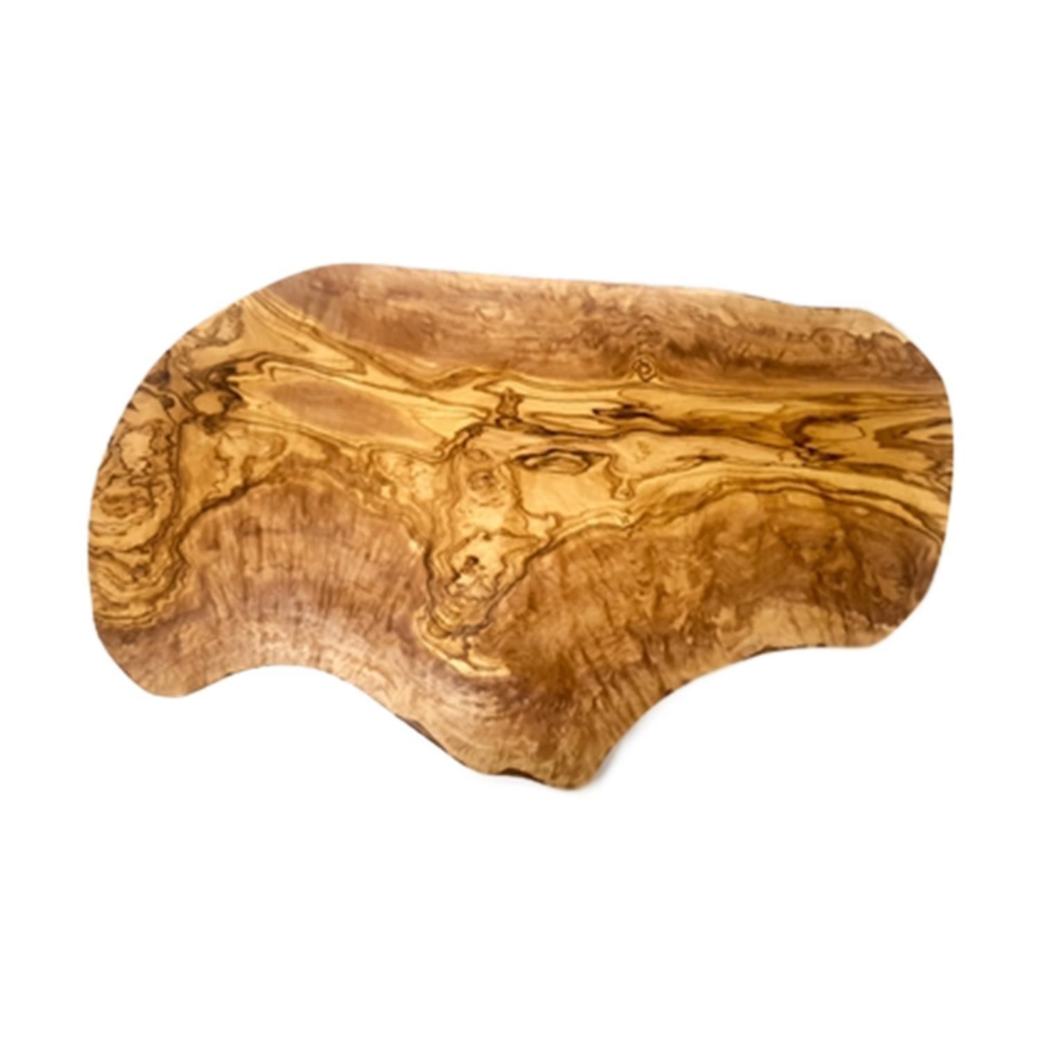 Olive Wood Natural Grained Rustic Kitchen Dining Large Deluxe Chopping Board (L) 55-60cm