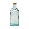 Verano Spanish Ceramics Recycled Glass Antique Clear Embossed Home Décor Vintage Lemonade Bottle w/ Cork 2L thumbnail 1