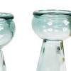 Verano Spanish Ceramics Recycled Glass Set of 2 Home Décor Candle Holders (H) 40cm thumbnail 3