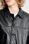 Barneys Originals Button Up Leather Reefer thumbnail 3