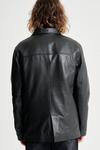 Barneys Originals Button Up Leather Reefer thumbnail 4