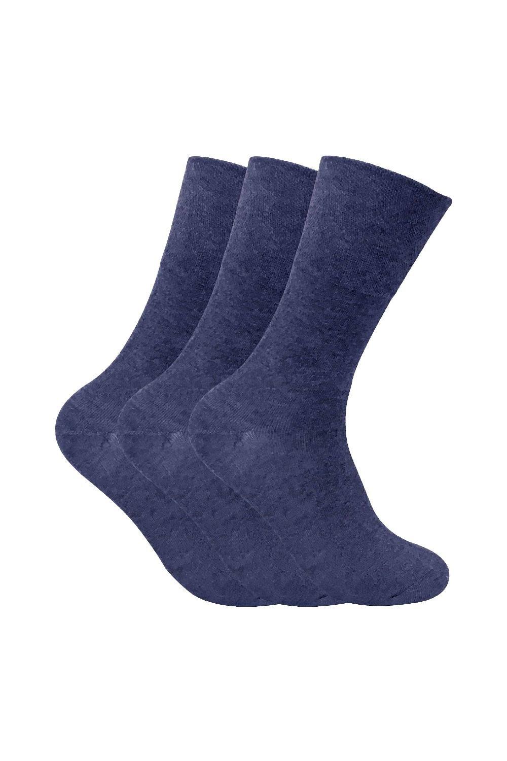 3 Pack Non Elastic Thermal Diabetic Socks for Poor Circulation