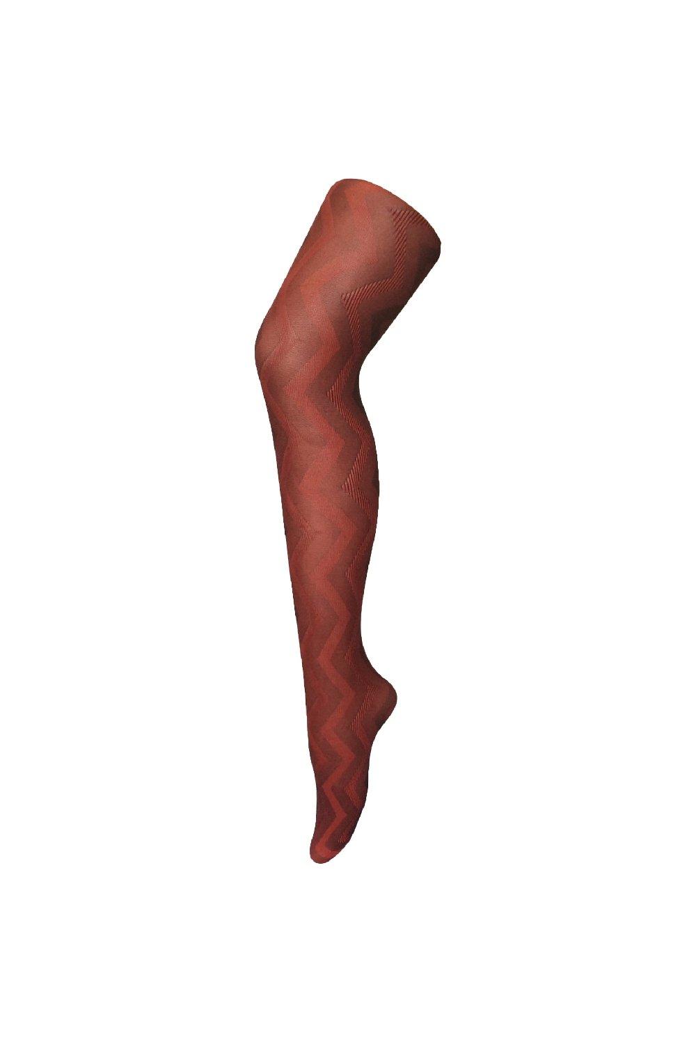 80 Denier Colourful Opaque Patterned Fashion Tights - Weave