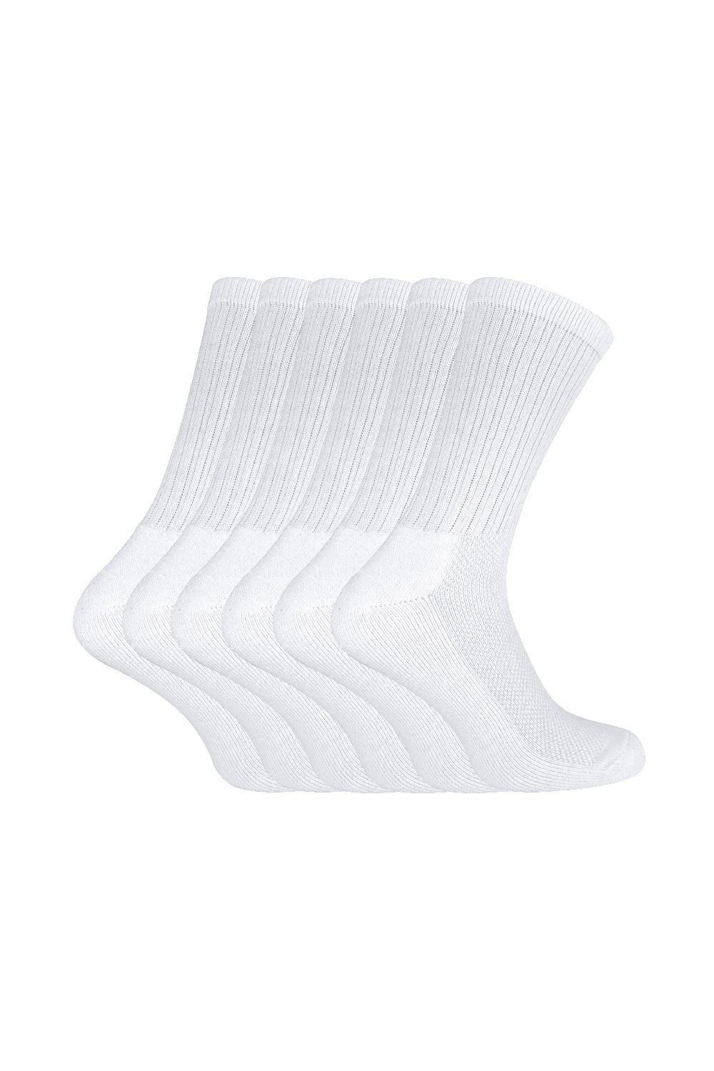 6 Pairs Soft Bamboo Organic Cotton Running Sport Socks