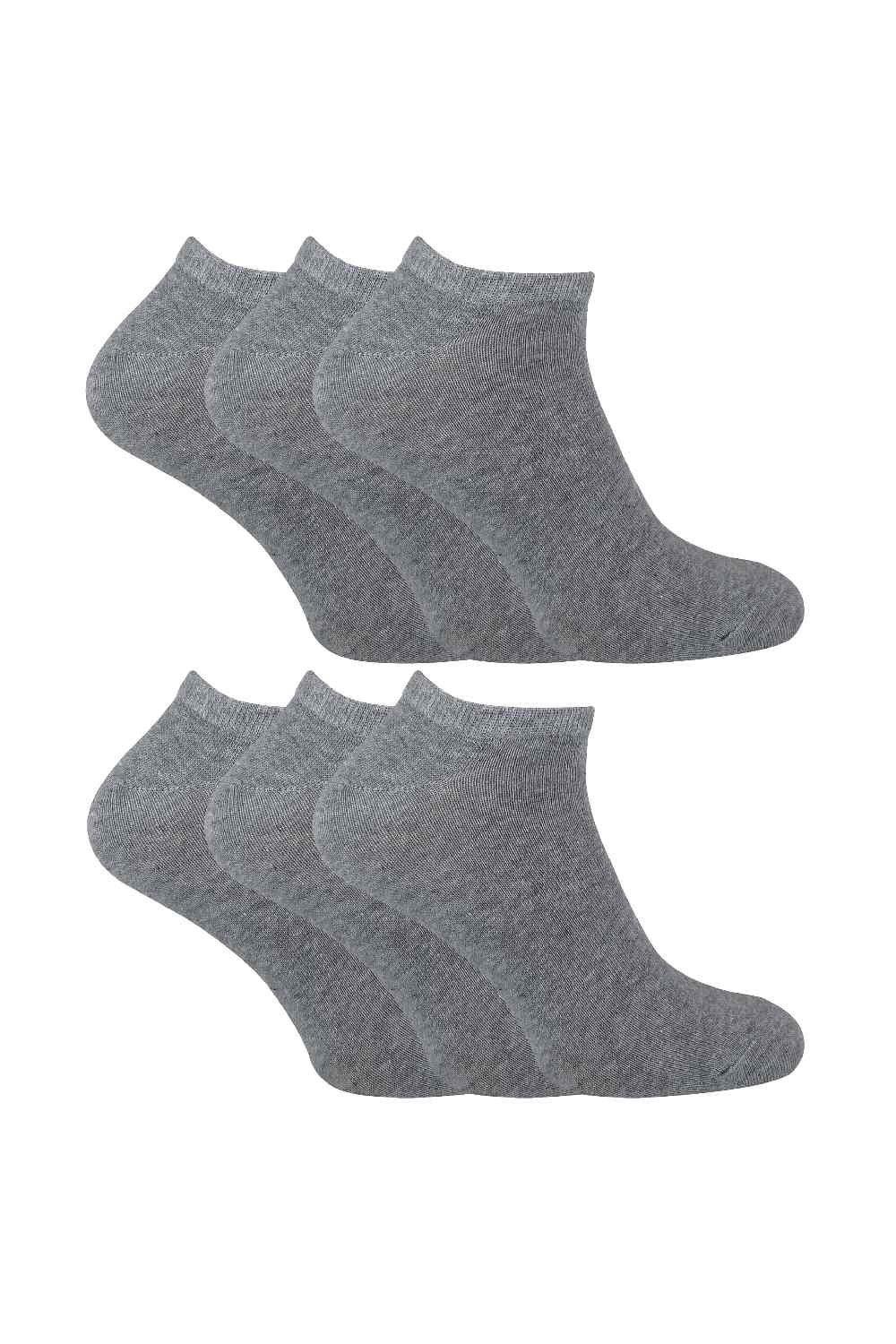 6 Pack Cotton Low Cut Quarter Gym Trainer Socks