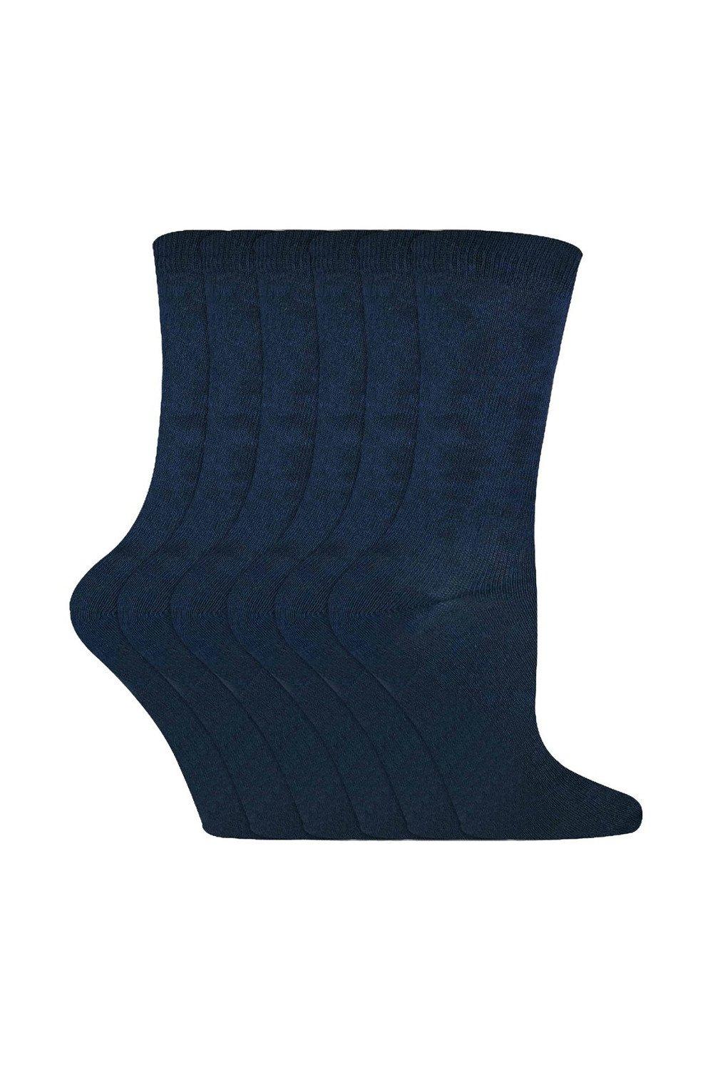 6 Pairs Solid Colour Casual Cotton Dress Socks