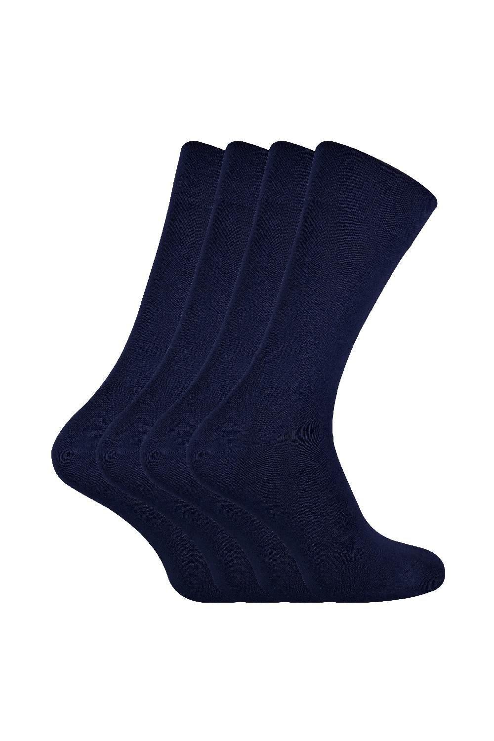 4 Pairs Bamboo Finely Knit Thin Super Soft Suit Socks
