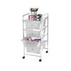 Home Treats Storage Trolley On Wheels, 4 Drawer Storage Unit For Salon, Beauty Make Up, Home Office Organiser thumbnail 3