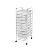 Home Treats Storage Trolley On Wheels, 10 Drawer Storage Unit For Salon, Beauty Make Up, Home Office Organiser thumbnail 1