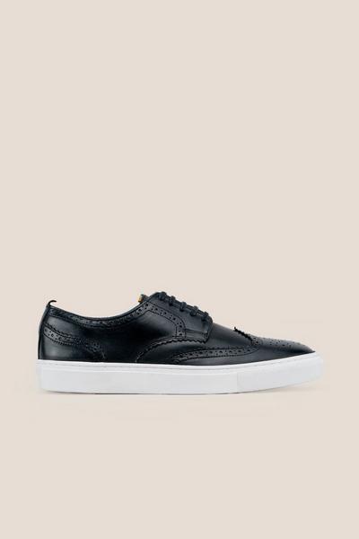 Stan Leather Brogue Smart Casual Sneakers