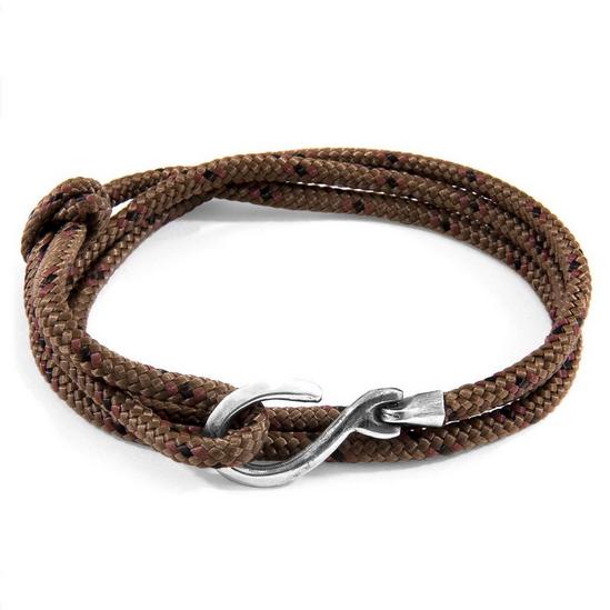 ANCHOR & CREW Heysham Silver and Rope Bracelet 1