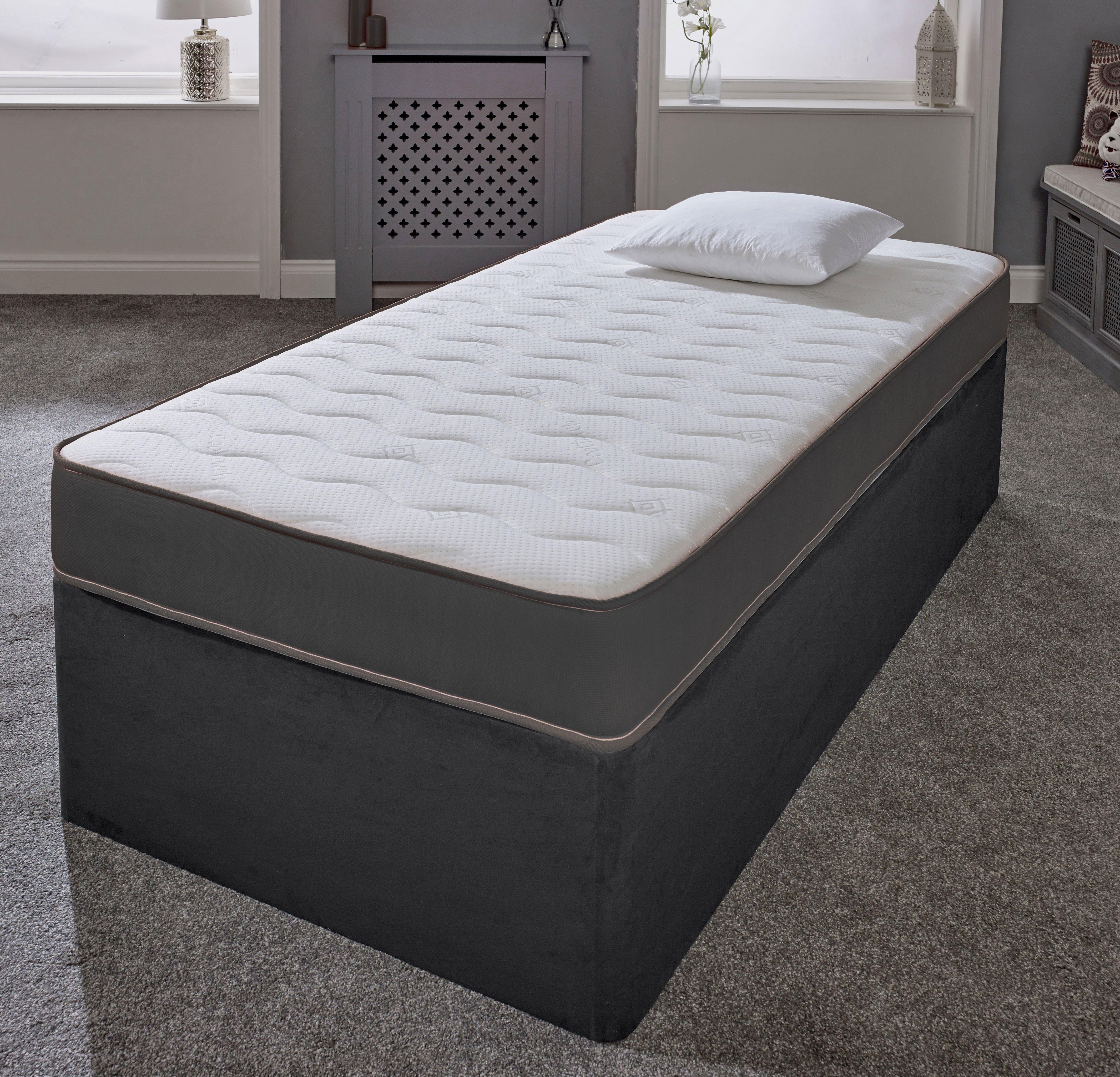 Cooltouch Essentials Wave Grey Border Quilted Hybrid Spring Mattress